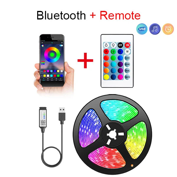 USB RGB LED Strip Lights