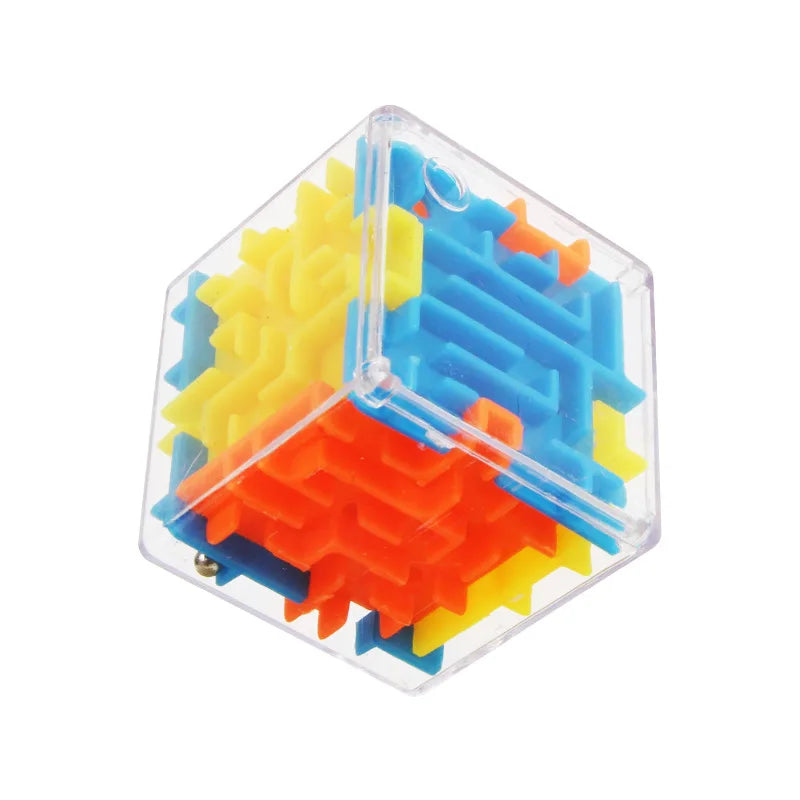 3D Rolling Ball Maze Cube