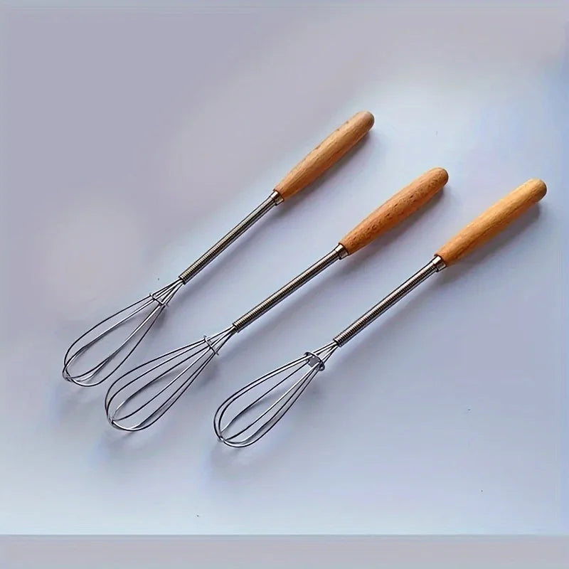 Mini Whisk with Wooden Handle